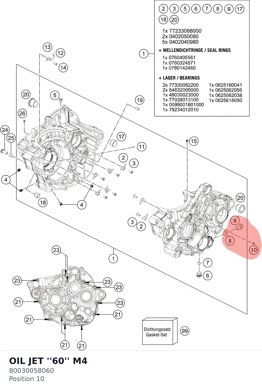 Diagram preview: OIL JET ''60'' M4 (80030058060)