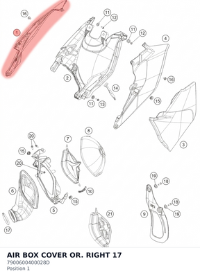 Diagram preview: AIR BOX COVER OR. RIGHT 17 (7900600400028D)