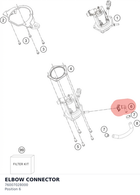 Diagram preview: ELBOW CONNECTOR (76007028000)