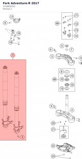 Diagram preview: Fork Adventure-R 2017 (14188Q2501)