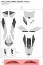 Diagram preview: DECAL REAR PART 350 EXC-F SD16 (78108396400)