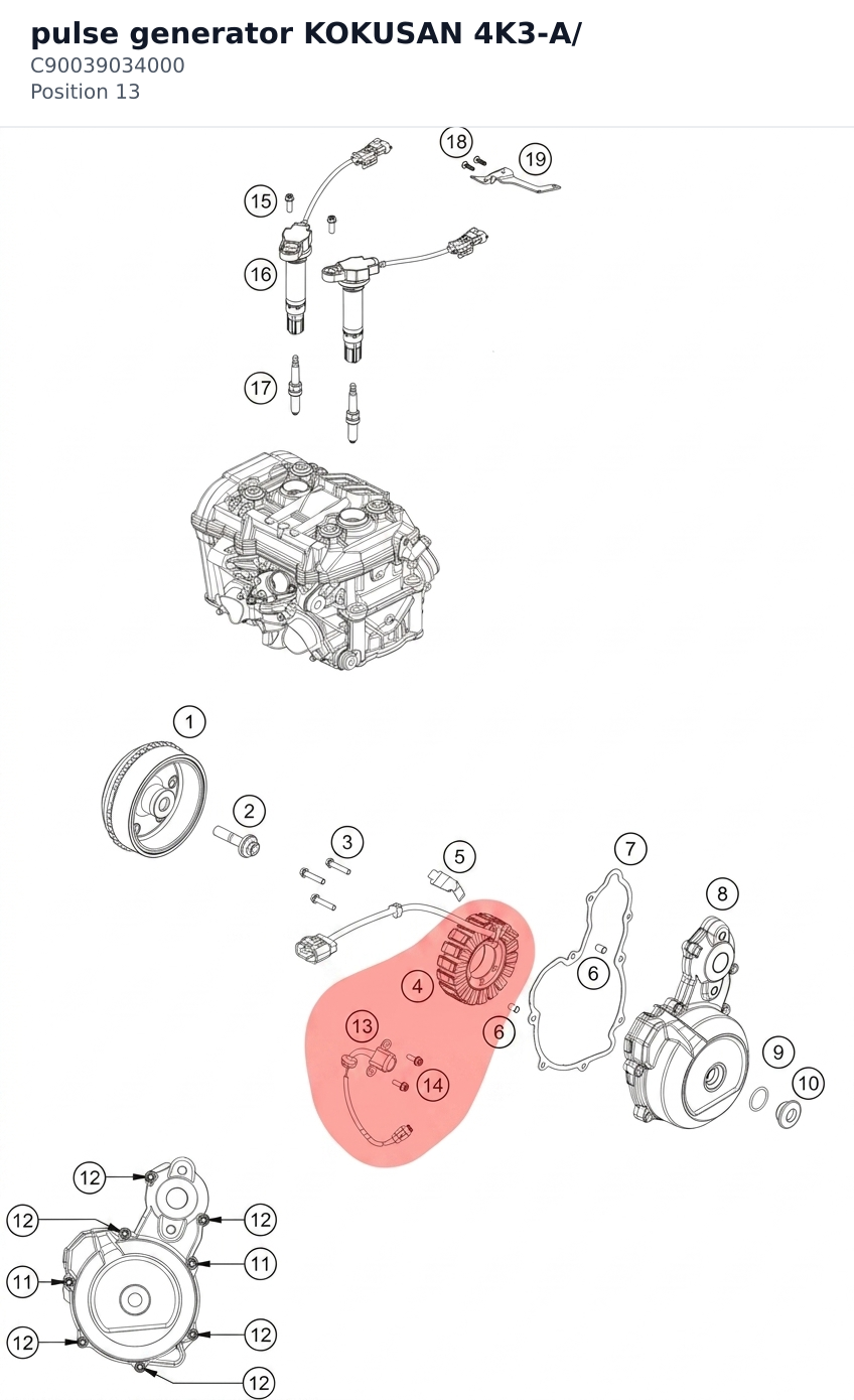 Diagram preview: pulse generator KOKUSAN 4K3-A/ (C90039034000)