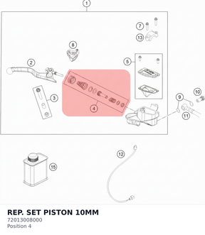 Diagram preview: REP. SET PISTON 10MM (72013008000)