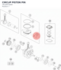 Diagram preview: CIRCLIP PISTON PIN (78130074000)