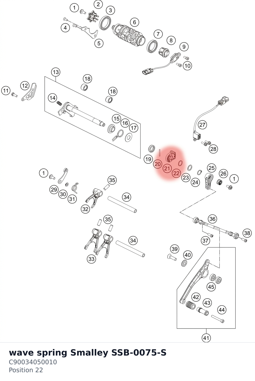 Diagram preview: wave spring Smalley SSB-0075-S (C90034050010)