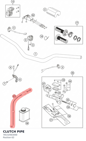 Diagram preview: CLUTCH PIPE (78132063000)