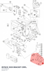 Diagram preview: IRITACK 2020 BRACKET CMPL. (76712084100)