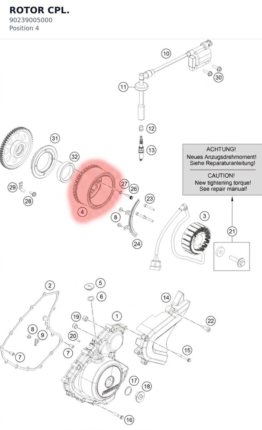 Diagram preview: ROTOR CPL. (90239005000)