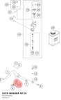 Diagram preview: LOCK WASHER 50 SX (45213053000)
