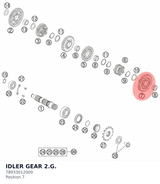 Diagram preview: IDLER GEAR 2.G. (78933012000)