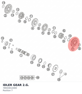 Diagram preview: IDLER GEAR 2.G. (78933012000)
