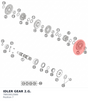 Diagram preview: IDLER GEAR 2.G. (78933012000)