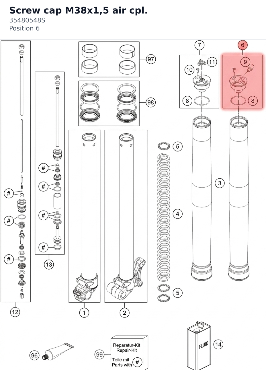 Diagram preview: Screw cap M38x1,5 air cpl. (35480548S)