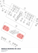 Diagram preview: NEEDLE BEARING HK 1816 (56503195100)