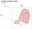 Diagram preview: CALIPER ASSEMBLY FRONT (A60313016033)