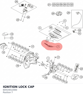 Diagram preview: IGNITION LOCK CAP (60414012000)