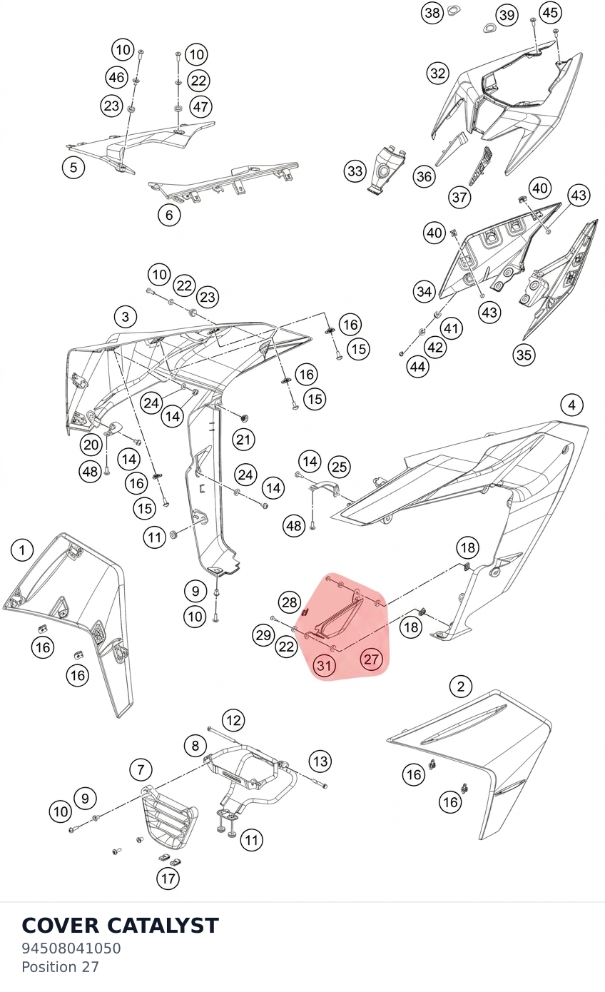 Diagram preview: COVER CATALYST (94508041050)
