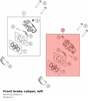 Diagram preview: Front brake caliper, left (A67413015001C1)