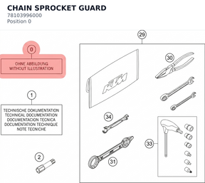 Diagram preview: CHAIN SPROCKET GUARD (78103996000)