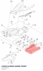 Diagram preview: CHAIN SLIDING GUARD FRONT (61304060000)