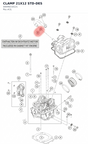 Diagram preview: CLAMP 21X12 STD-DES (00049210121)