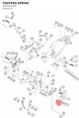 Diagram preview: FOOTPEG SPRING (93003042000)