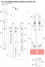 Diagram preview: HS CYLINDER-HEAD SCREW M14X25 CPL (S218710000S0000)