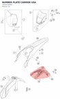 Diagram preview: NUMBER PLATE CARRIER USA (78108116000)