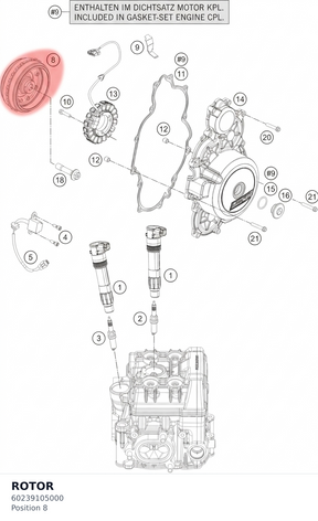 Diagram preview: ROTOR (60239105000)