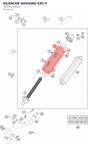 Diagram preview: SILENCER HOUSING EXC-F (7870508108059)