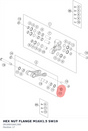 Diagram preview: HEX NUT FLANGE M16X1.5 SW19 (0910001601300)