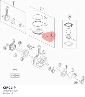 Diagram preview: CIRCLIP (78930074000)
