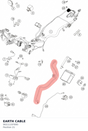 Diagram preview: EARTH CABLE (90211197000)