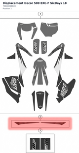 Diagram preview: Displacement Decor 500 EXC-F SixDays 18 (79608098600)