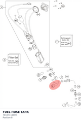Diagram preview: FUEL HOSE TANK (78107116000)