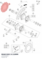 Diagram preview: REAR DISC D 210MM (23610060000)