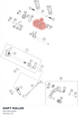 Diagram preview: SHIFT ROLLER (90134012000)