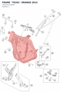 Diagram preview: FRAME ''781N1'' ORANGE     2014 (7810310110004)