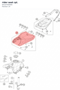Diagram preview: rider seat cpl. (64107040000)