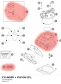 Diagram preview: CYLINDER + PISTON CPL. (52330038300)