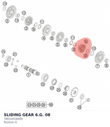 Diagram preview: SLIDING GEAR 6.G.           08 (78033016000)