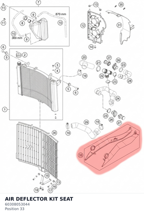Diagram preview: AIR DEFLECTOR KIT SEAT (60308053044)