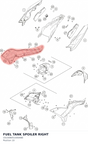 Diagram preview: FUEL TANK SPOILER RIGHT (C61008051000ABE)