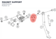 Diagram preview: MAGNET SUPPORT (95803023010)