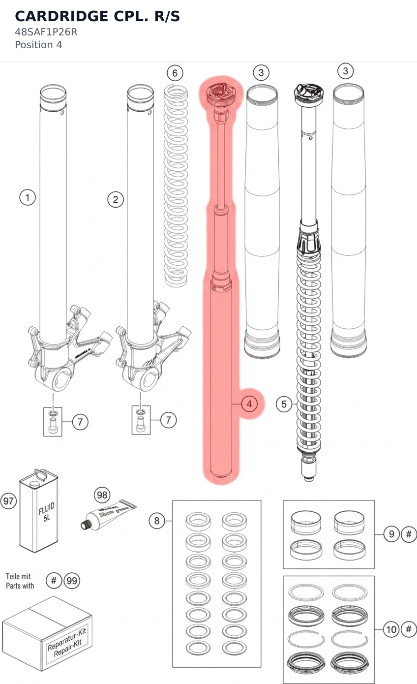Diagram preview: CARDRIDGE CPL. R/S (48SAF1P26R)