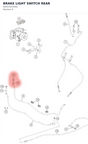 Diagram preview: BRAKE LIGHT SWITCH REAR (60311051000)