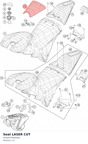 Diagram preview: Seat LASER CUT (A56007040000L)