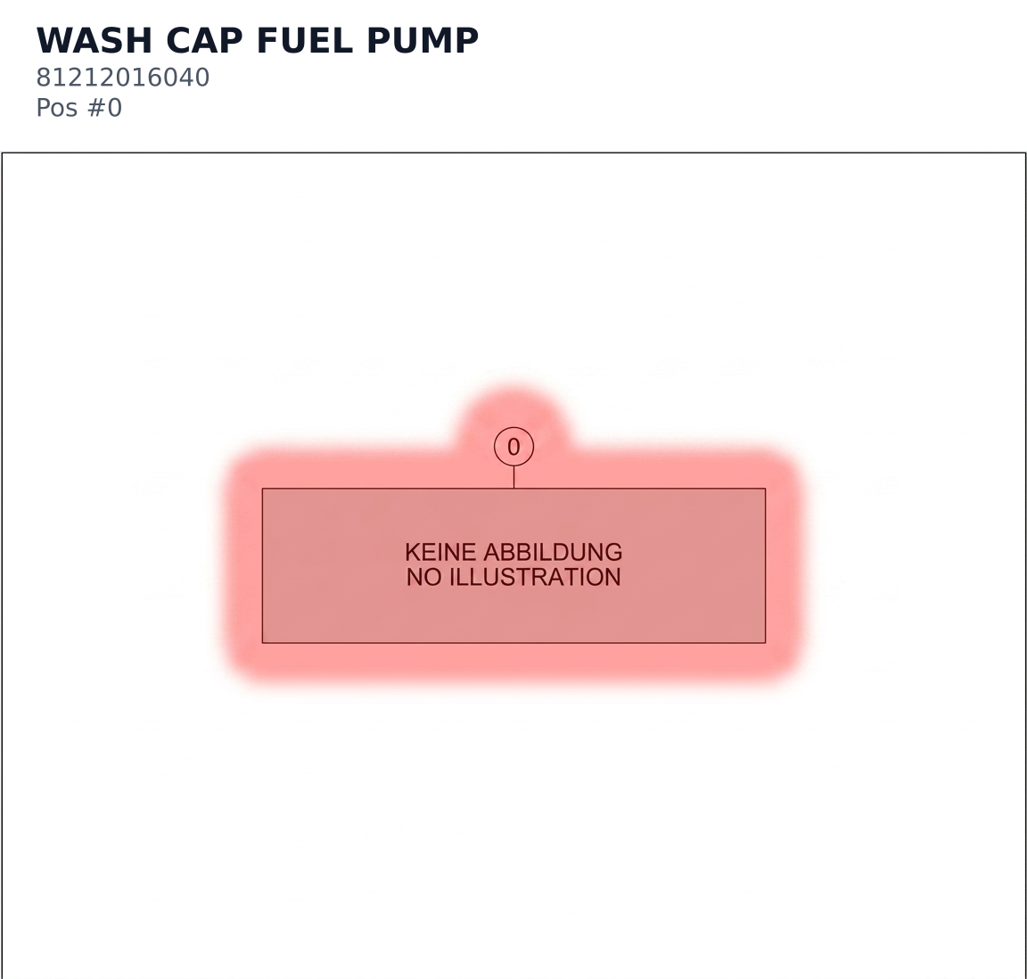 Diagram preview: WASH CAP FUEL PUMP (81212016040)