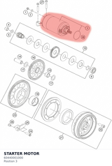 Diagram preview: STARTER MOTOR (60440001000)