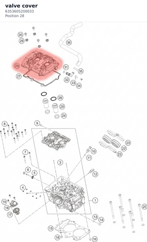 Diagram preview: valve cover (6353605200033)